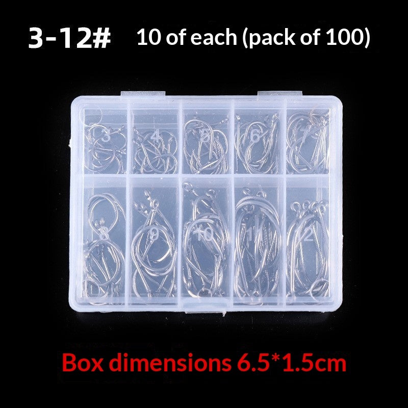 Compact fishhook storage box closed