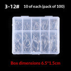 Compact fishhook storage box closed