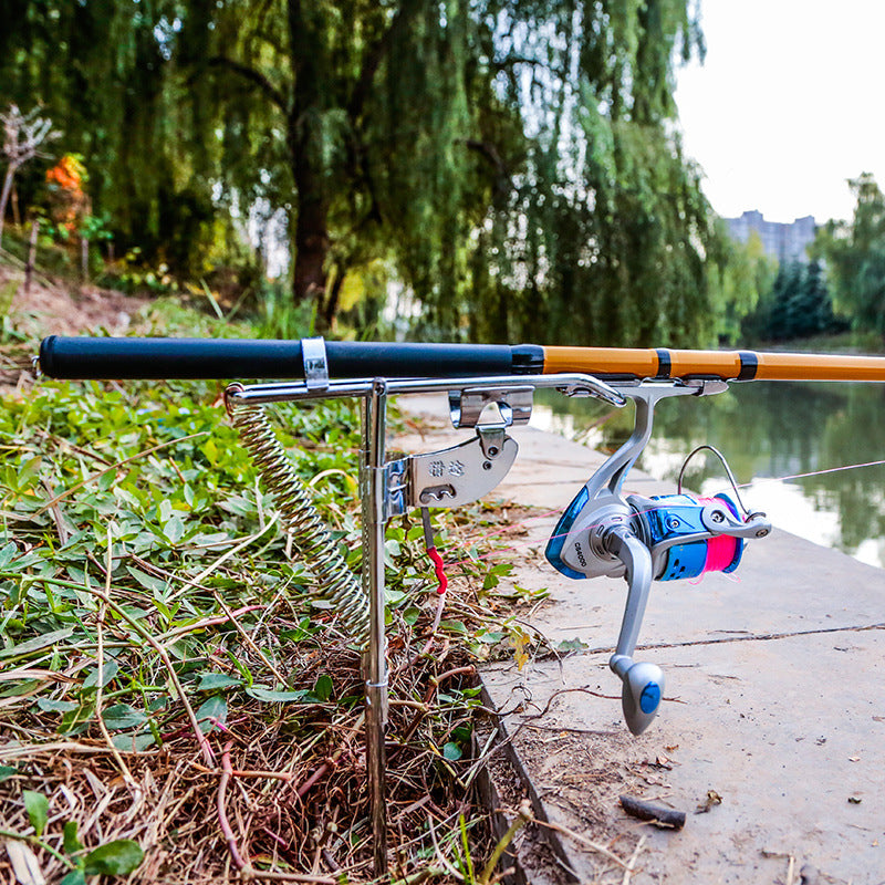 Fishing rod holder spring bracket detail