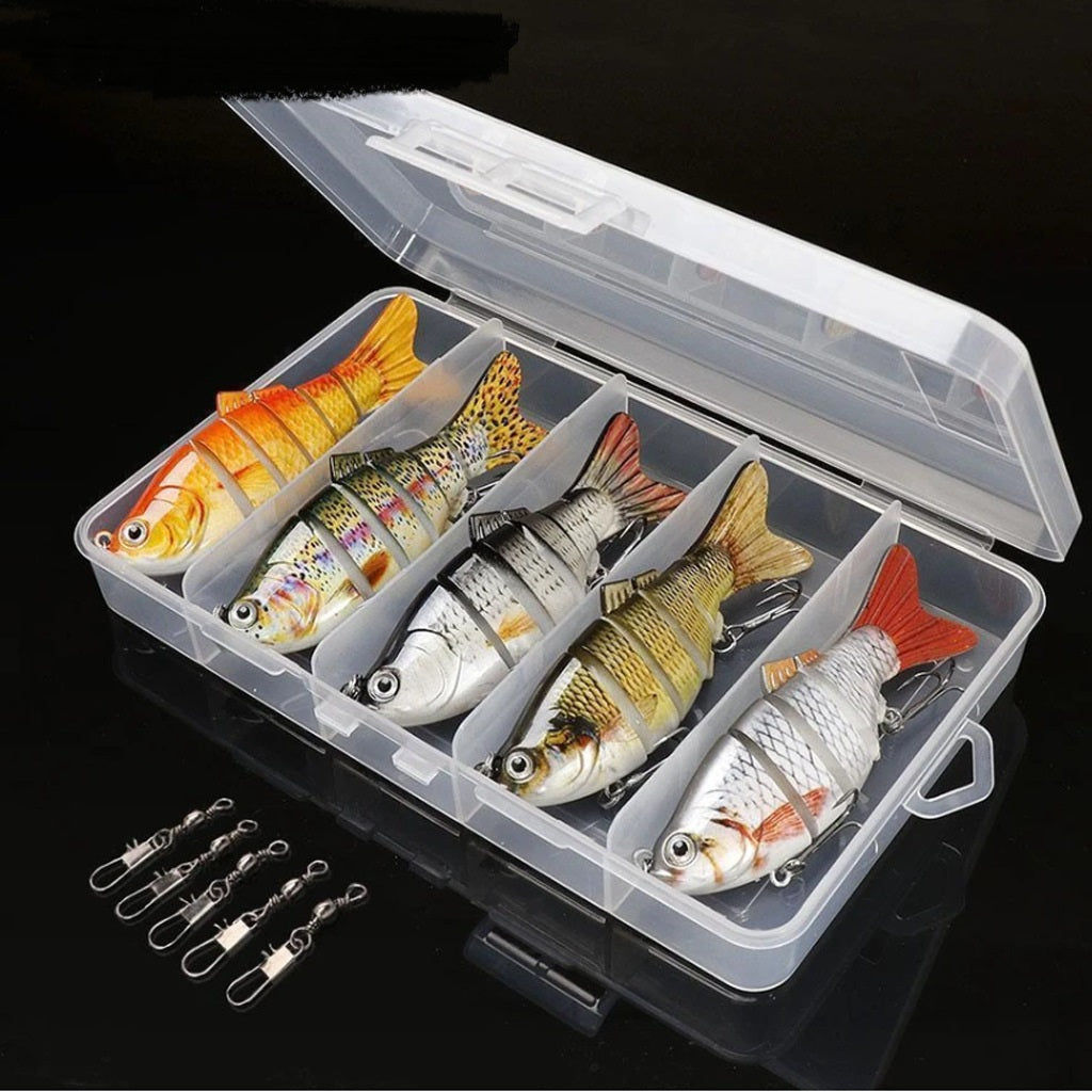 Realistic hard bait fishing lure close-up