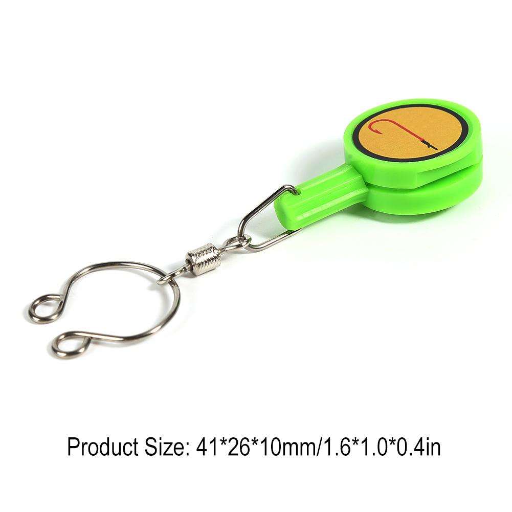 Compact fishhook storage case in hand for scale