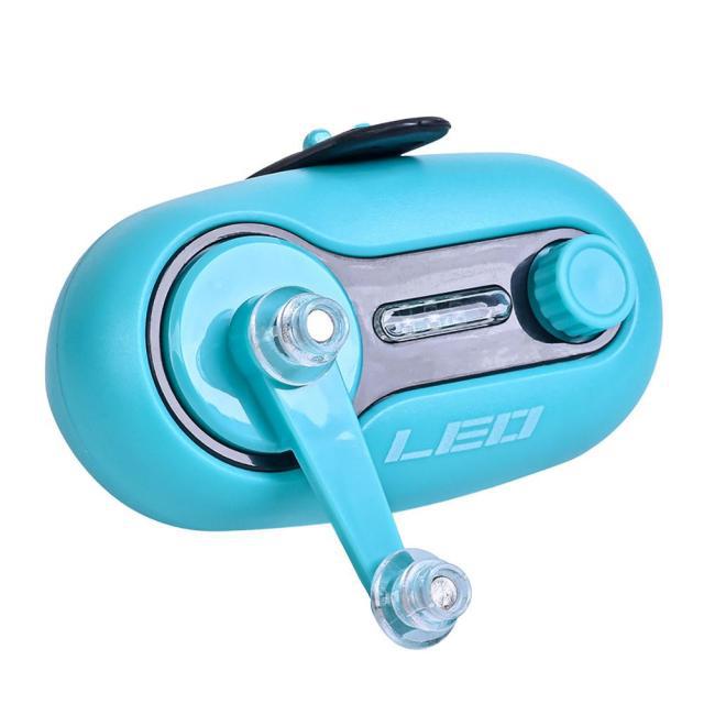 Black fishing rod bite alarm front view