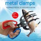 Anti-slip fishing lip gripper clamp tool