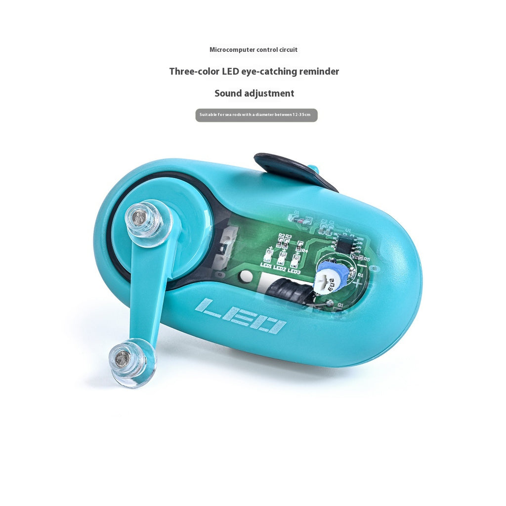 Fishing bite alarm color and style options blue and black