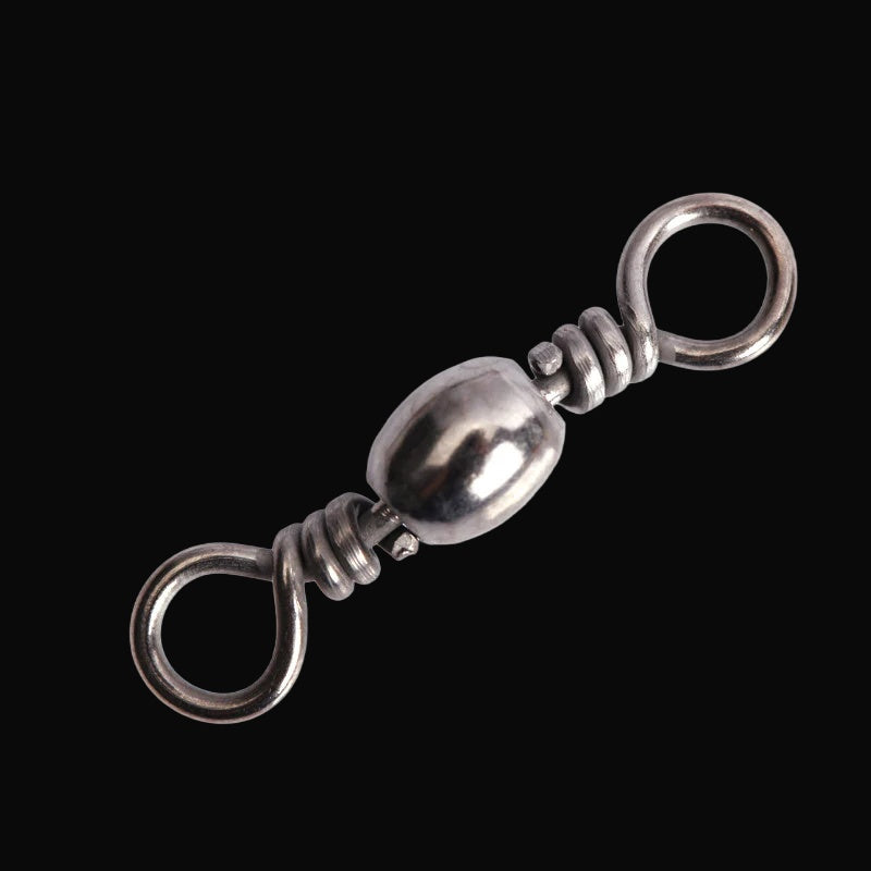 Driftline Stainless Steel Fishing Swivel close-up on dark studio background