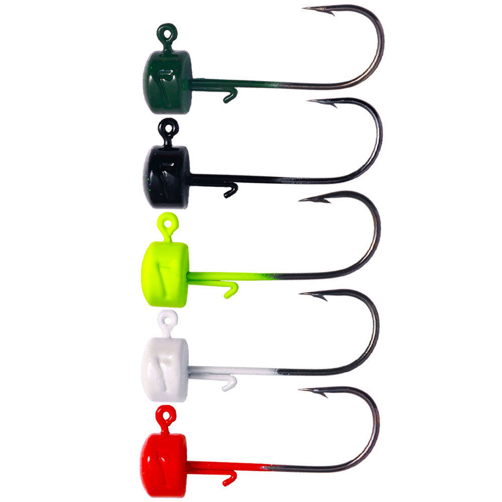 Red mushroom jig hooks