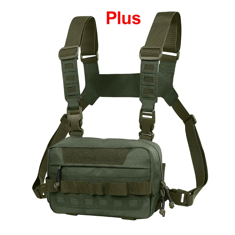 Fishing Vest Bag Men's Camo Fishing Lures Utility Tackle Chest Bags Waist Pack Outdoor Mountaineering Camping Hiking Hunting