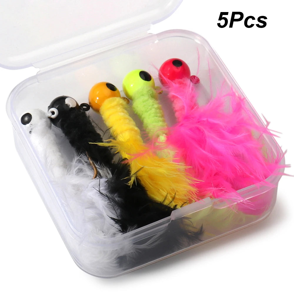 Driftline 5-pack jig head kit — multicolour assortment for freshwater fishing