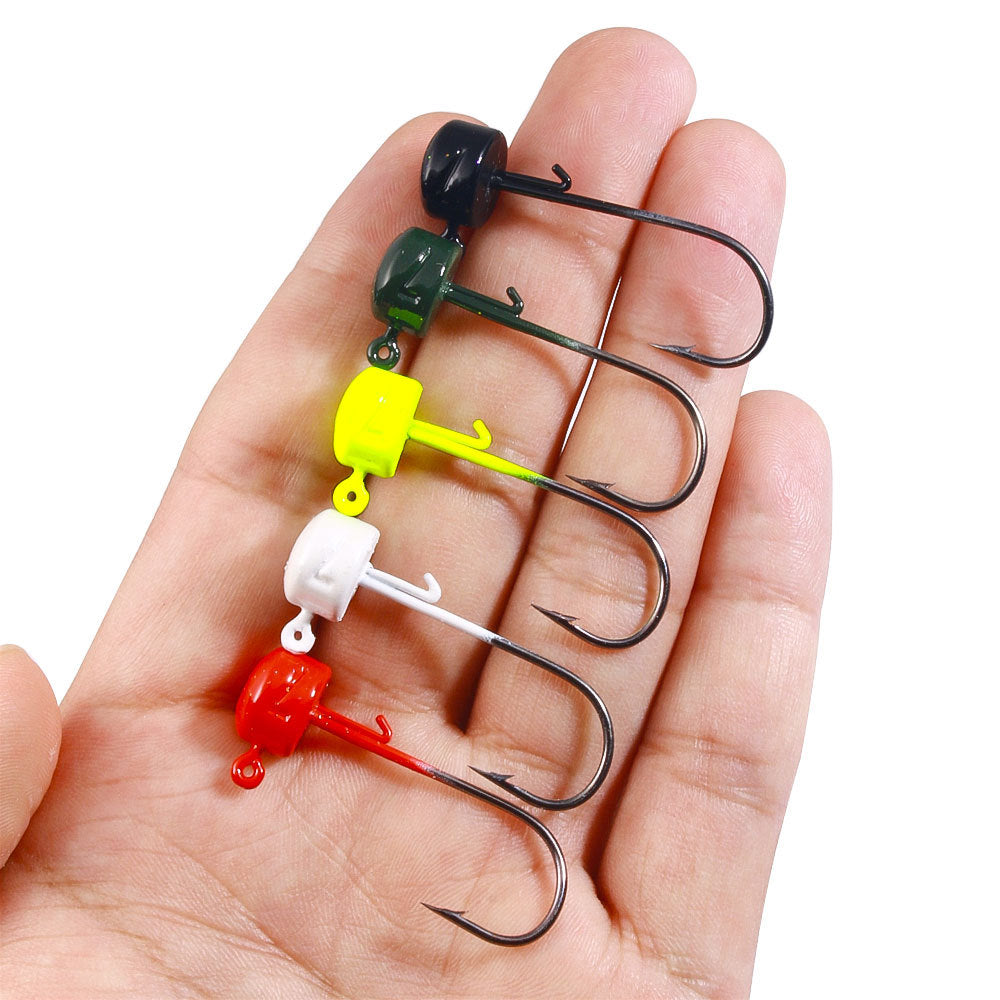 Fluorescent yellow mushroom jig hooks