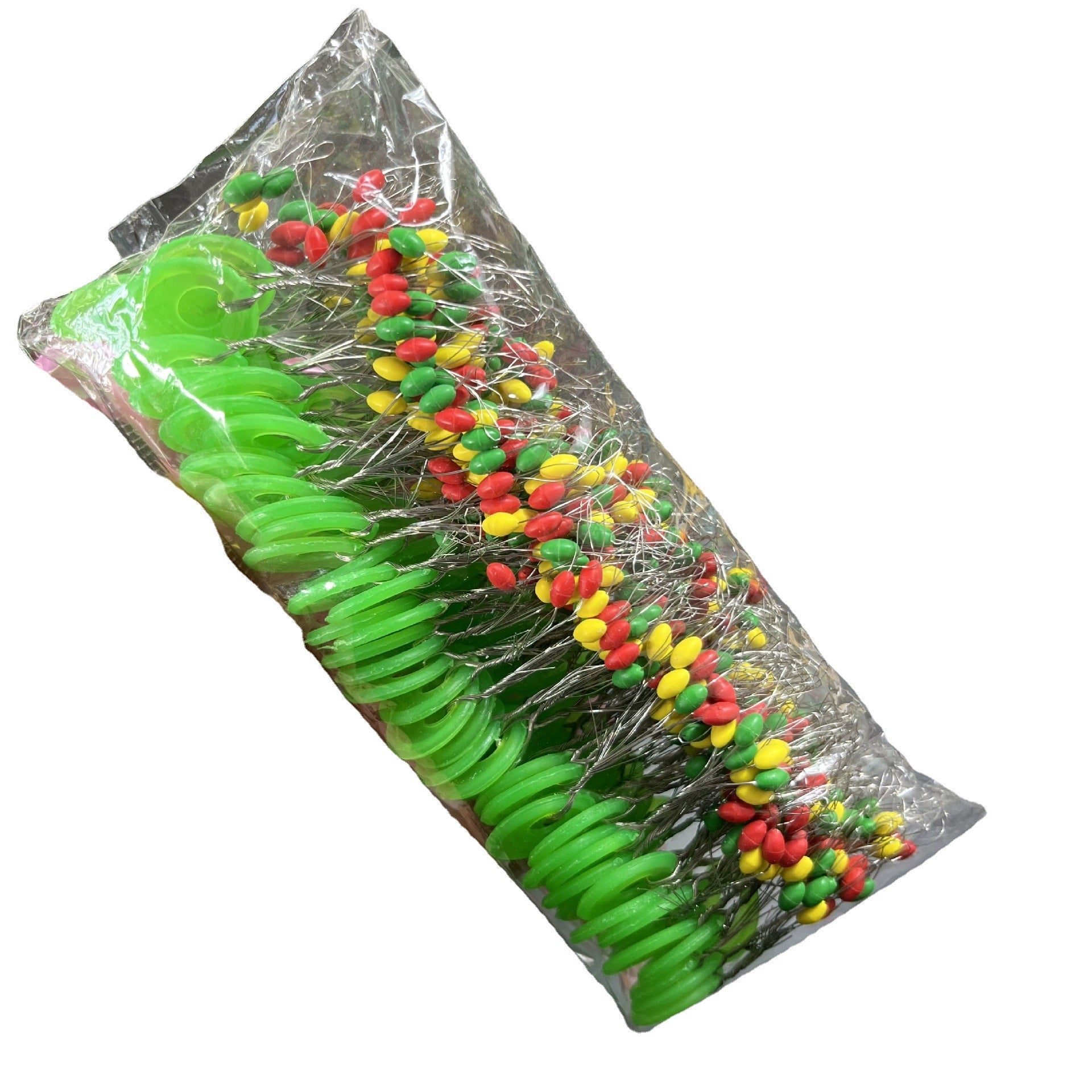 Olive-shaped rubber fishing line stoppers