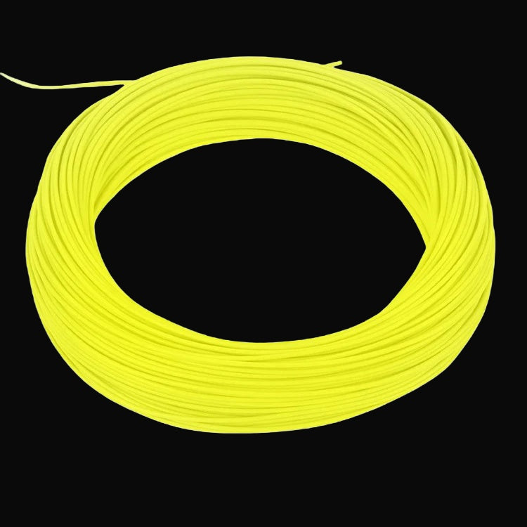 Driftline Weight-Forward Floating Fly Line yellow on dark studio background