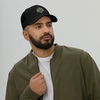 Driftline Outdoors trucker hat in black and white